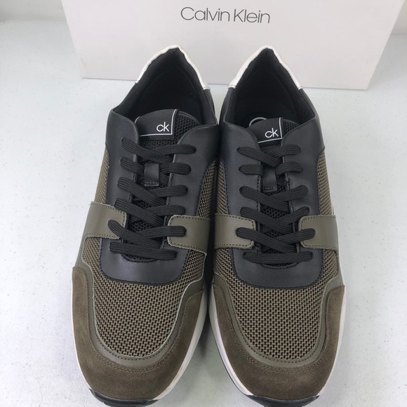 CALVIN Klein Dudley Silky Suede Smooth Calf Shoes - Picture 9 of 10